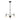 CelestialCrown 3-Light Black Finish Sputnik Chandeliers for Kitchen with No Bulbs included