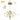 Aurelia Chandelier 19.6 in. Integrated LED Adjustable Modern Gold Chandelier for Living Room, Enterway, Foyer